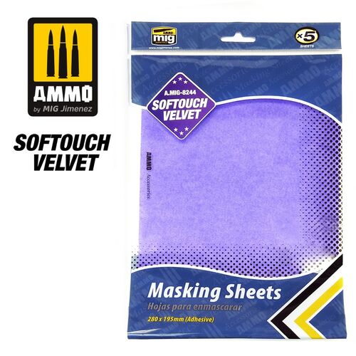 SOFTOUCH VELVET MASKING SHEETS (280x195 mm)