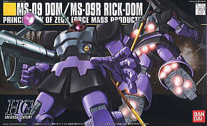 GUNDAM HGUC -059- MS-09 DOM / MS-09R RICK-DOM (GUNDAM MODEL KITS) 1/144