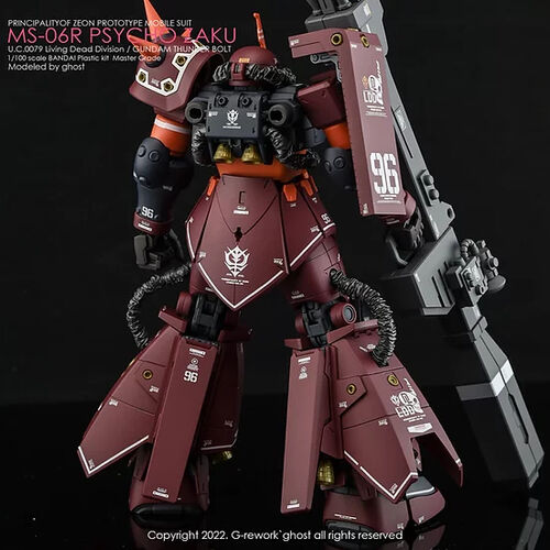 G REWORK -MG- MS-06R ZAKU II PSYCHO ZAKU