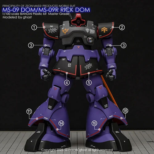 G REWORK -MG- MS-09 DOM / MS-09R RICK DOM