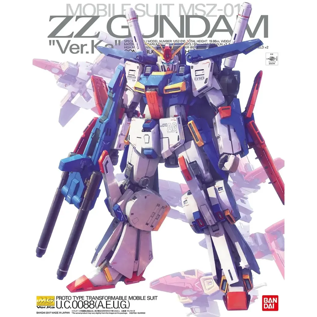 [4573102631510] GUNPLA MG -198- MSZ-010 ZZ Gundam Ver.KA 1/100
