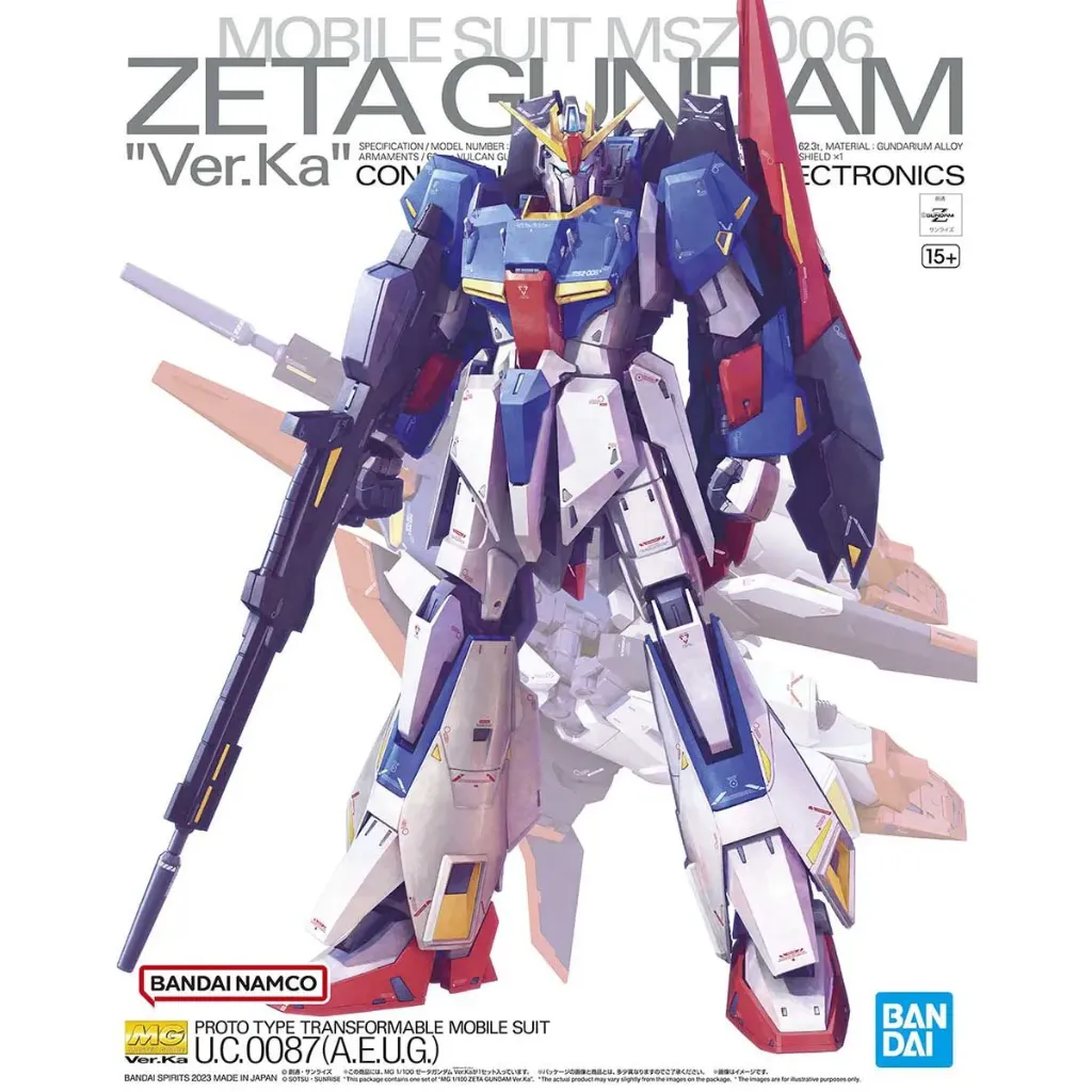 [4573102640154] GUNPLA MG -221- MSZ-006 Zeta Gundam Ver.KA 1/100
