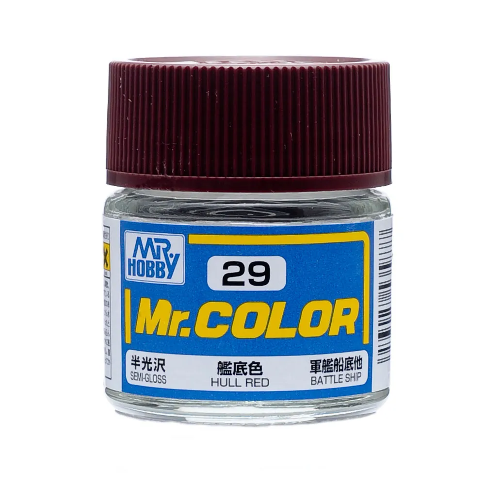 MR COLOR -C029- Semi-Gloss Hull Red (Mr Hobby) 10ml