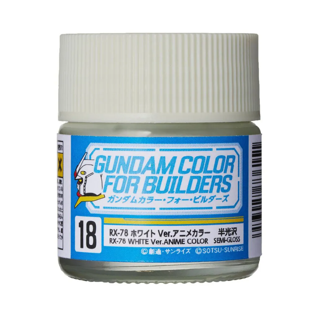 [GSI-UG18] MR GUNDAM COLOR -UG18- Semi-Gloss Builders RX-78 White Ver 10ml