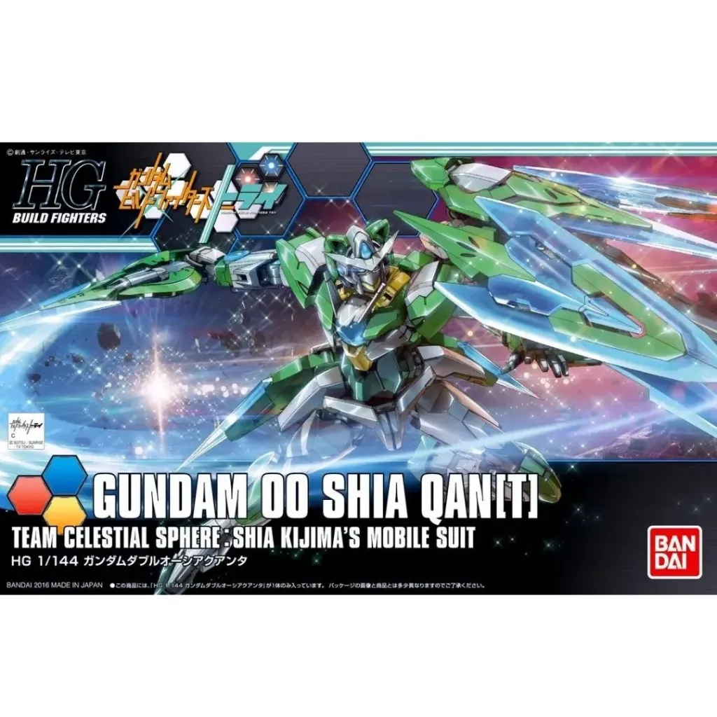[4573102595645] GUNPLA HGBF -049- GNT-0000SHIA Gundam 00 Shia Qan[T]​ 1/144
