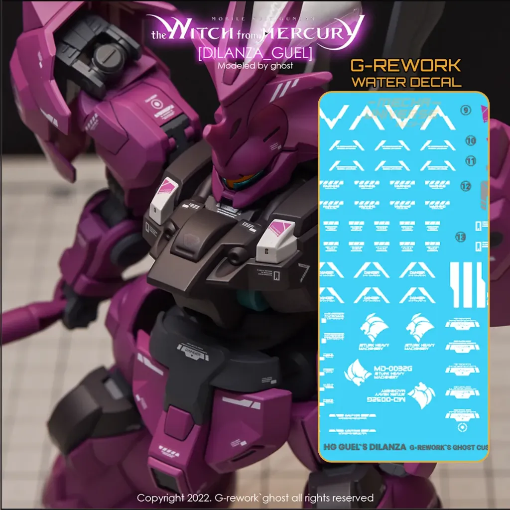 G-REWORK WaterDecal -HGTWFM04- MD-0032G Guel's Dilanza