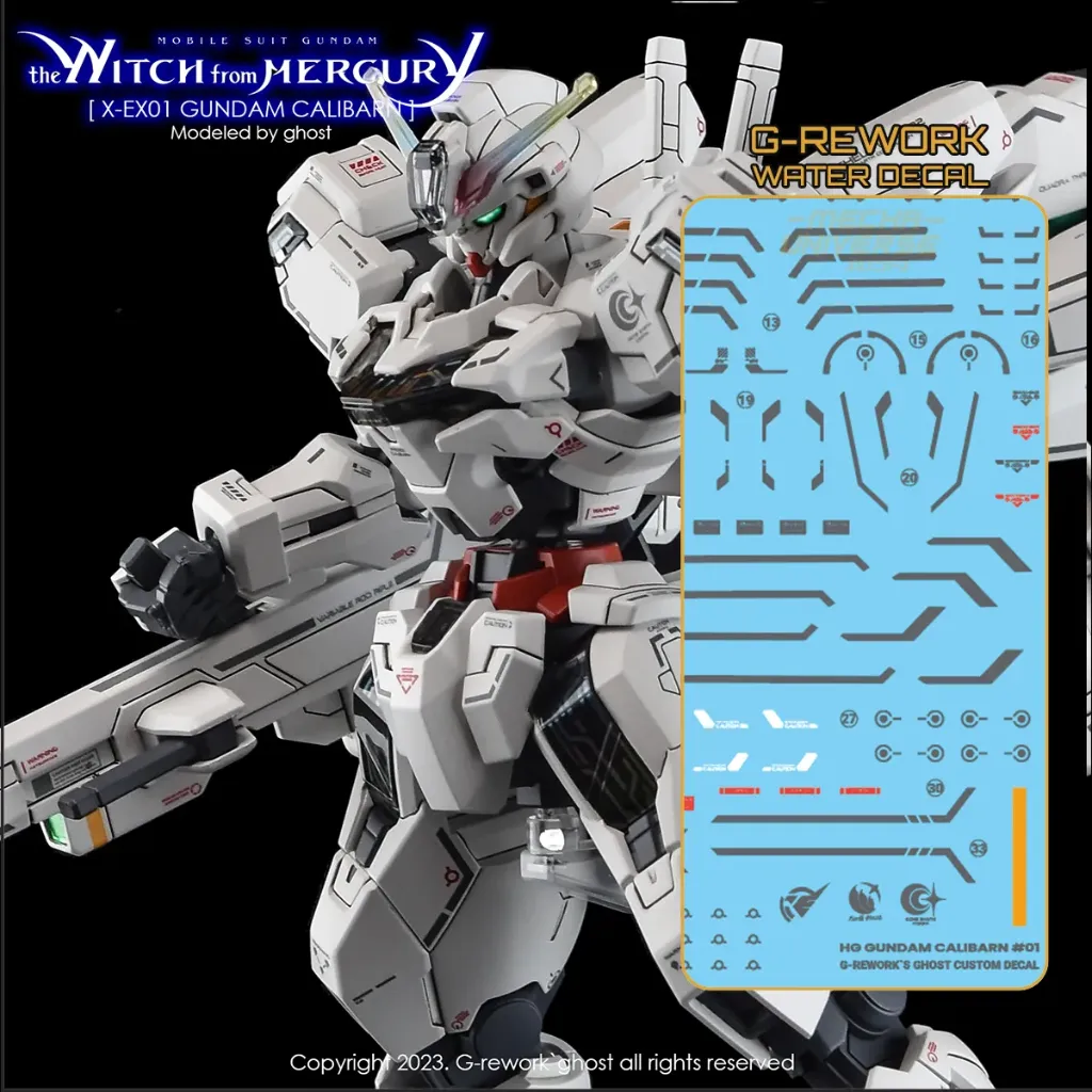 [GD-CD-H-WM26] G-REWORK WaterDecal -HGTWFM26- X-EX01 Gundam Calibarn