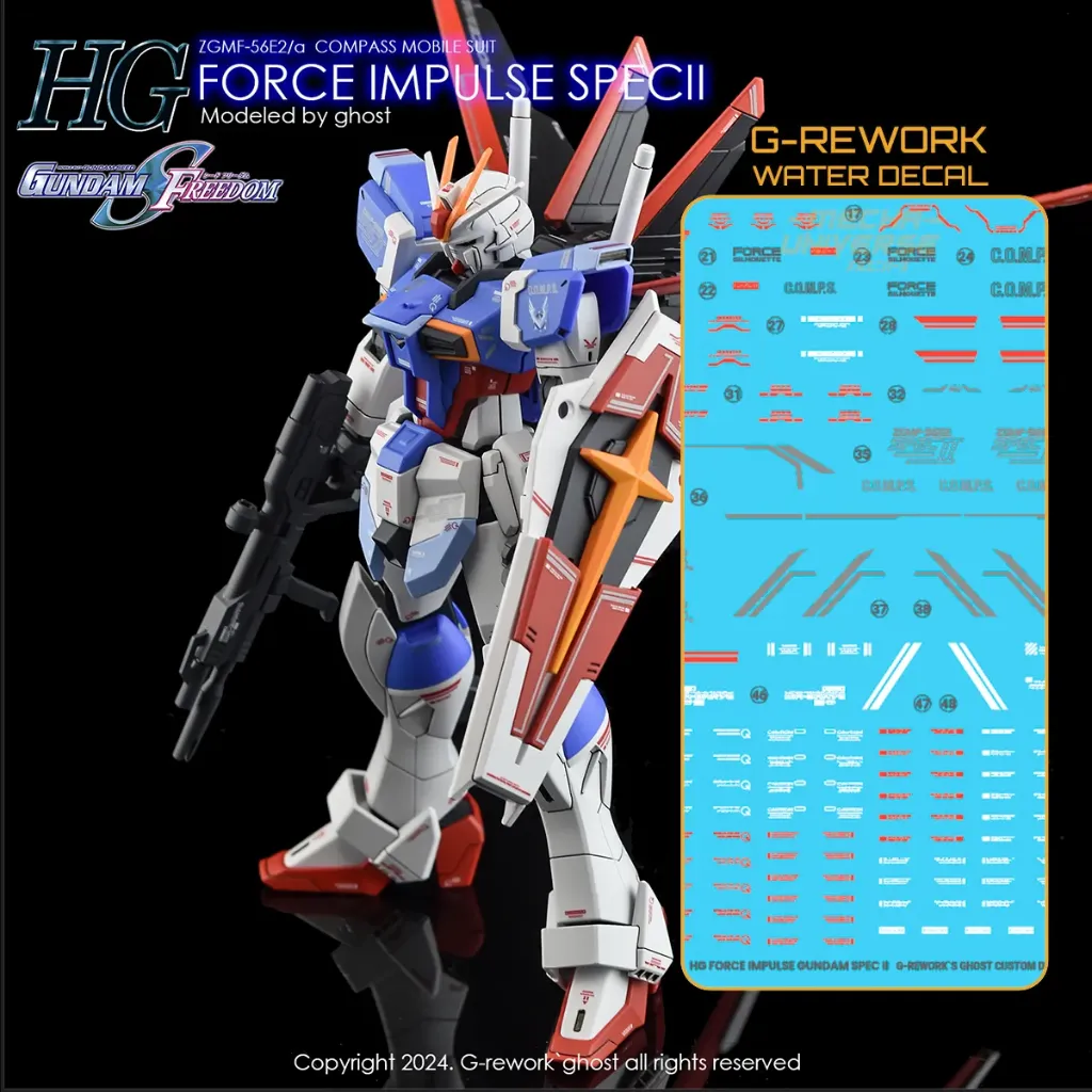 [GD-CD-H198] G-REWORK WaterDecal -HGUC198- ZGMF-X56S a Force Impulse