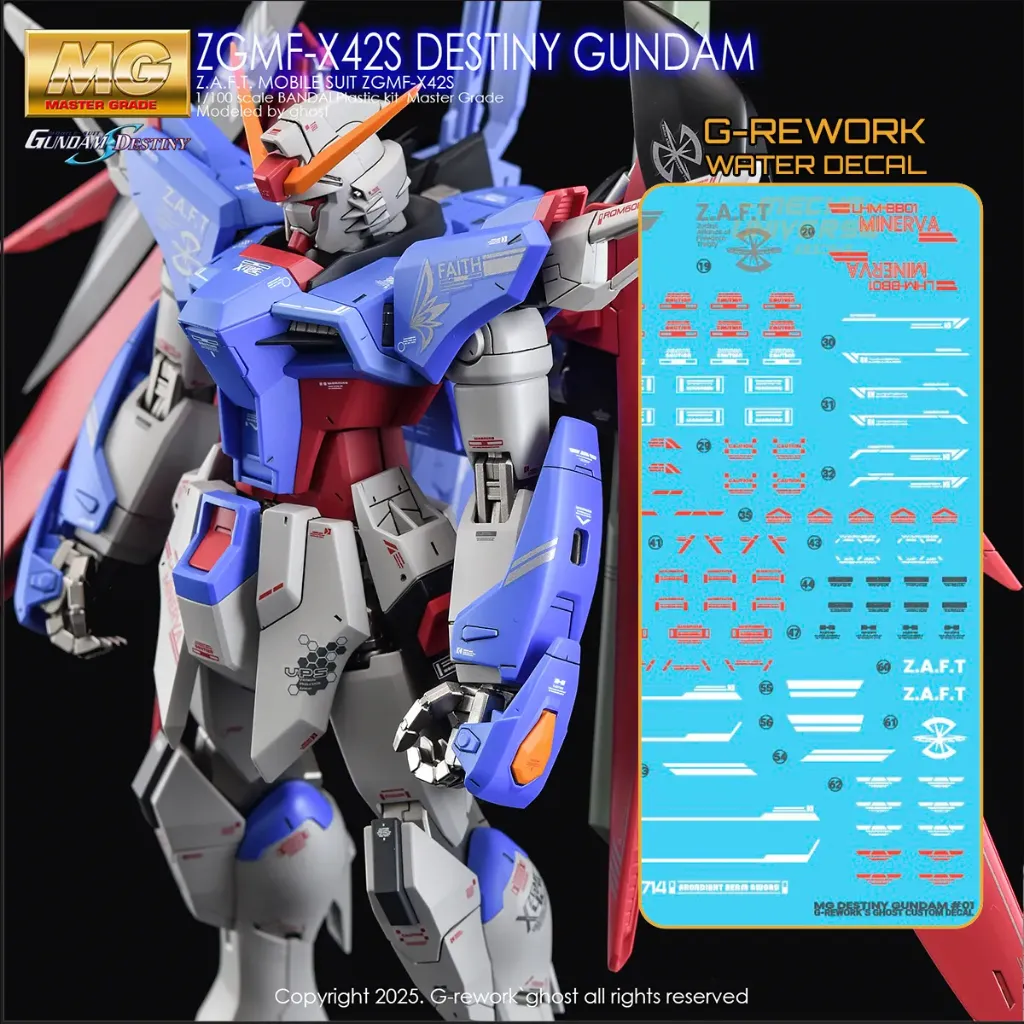 [GD-CD-M101] G-REWORK WaterDecal -MG101- ZGMF-X42S Destiny Gundam