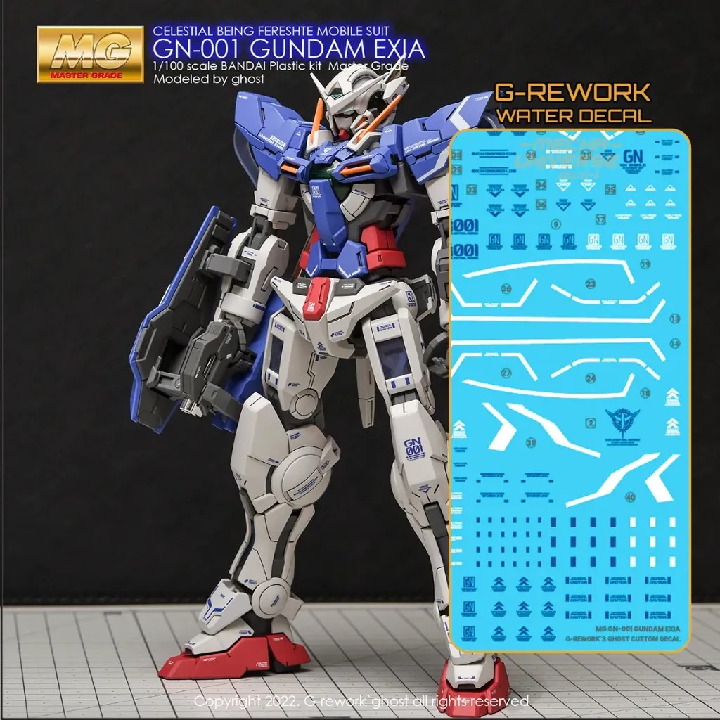 [GD-CD-M123] G-REWORK WaterDecal -MG123- GN-001 Gundam Exia