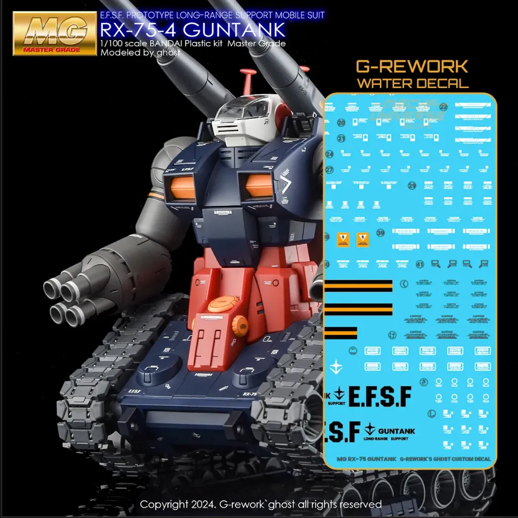 [GD-CD-M124] G-REWORK WaterDecal -MG124- RX-75-4 Guntank