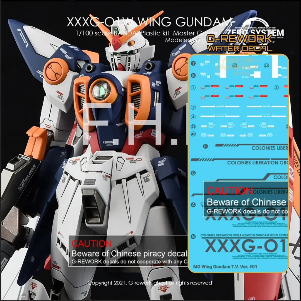 [GD-CD-M132] G-REWORK WaterDecal -MG132- XXXG-01W Wing Gundam
