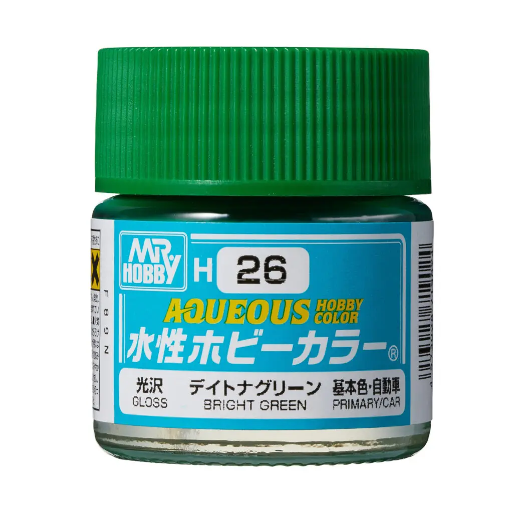 AQUEOUS -H026- Gloss Bright Green (Mr Hobby) 10ml